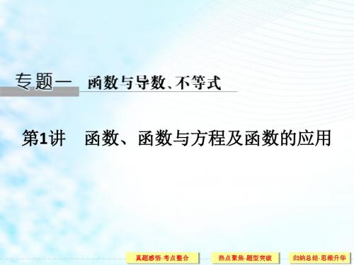【5份】江苏省2016年高考理科数学二轮专题复习课件:专题一 函数与导数、不等式 共168张PPT