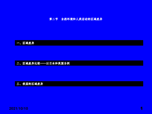 高中地理鲁教版必修三1.2自然环境和人类活动的区域差异(共20张PPT)-经典通用课件资料