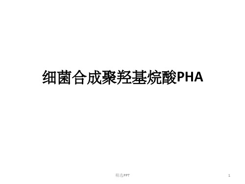 《生物合成PHA》PPT课件