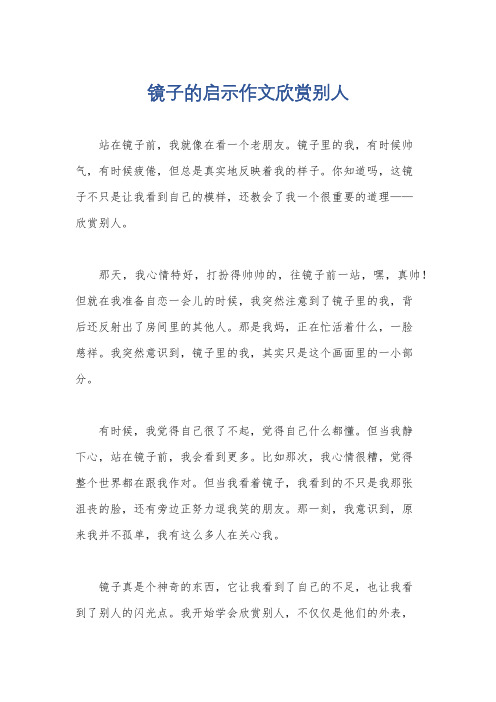 镜子的启示作文欣赏别人