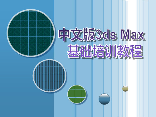 中文版3ds max基础培训教程：第11章 毛发系统