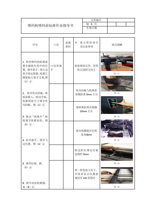 喷码机标准作业指导书   d-1