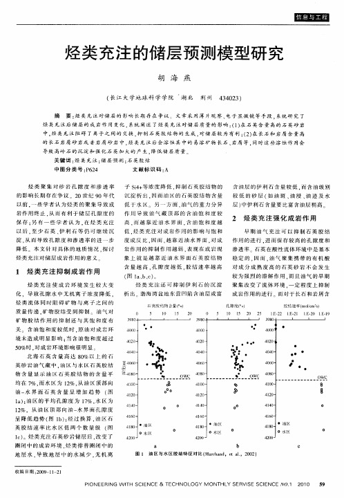 烃类充注的储层预测模型研究