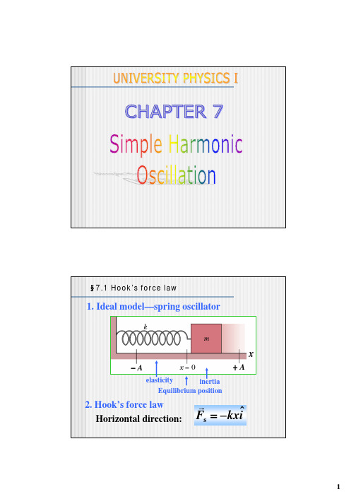 大学物理教案英文版简谐振动Simple harmonic oscillation