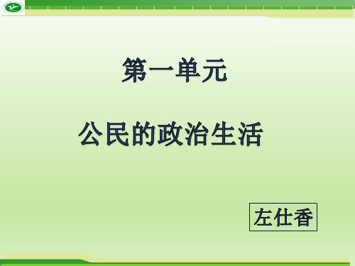 人教版高中政治必修二民主选举：投出理性一票