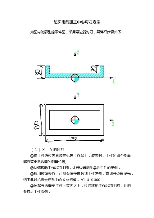 超实用的加工中心对刀方法