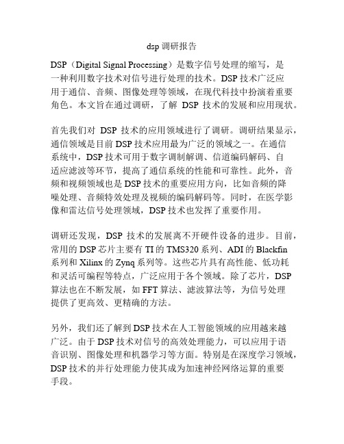 dsp调研报告