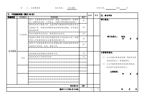 绩效考核-月度优秀员工评审表(安全管理员岗位)