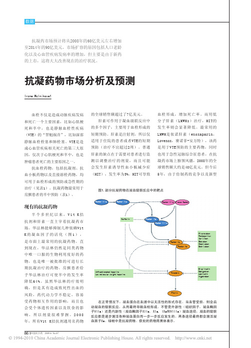 抗凝药物市场分析及预测