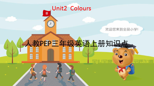 人教PEP三年级英语上册知识点知识清单Unit2