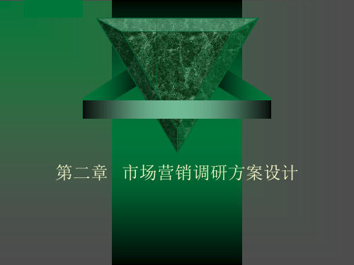 第二章市场营销调研方案设计PPT资料73页
