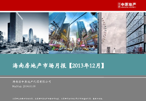 201401中原2013年12月海南房地产市场月报 73P