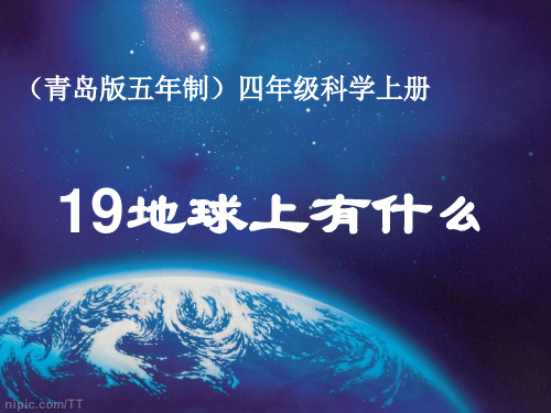 青岛版小学科学四年级下册《地球上有什么》课件2
