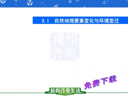 地理课件：自然地理要素变化与环境变迁3