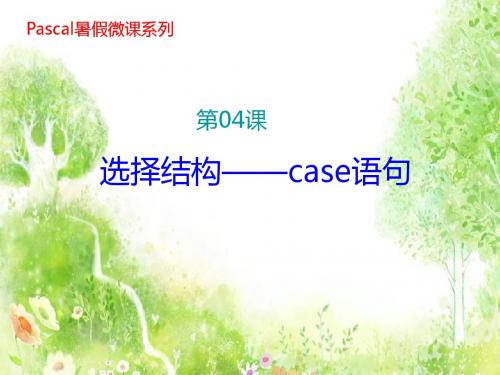 选择结构——case语句