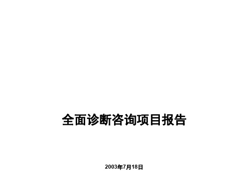 企业管理全面诊断报告(ppt 143页)