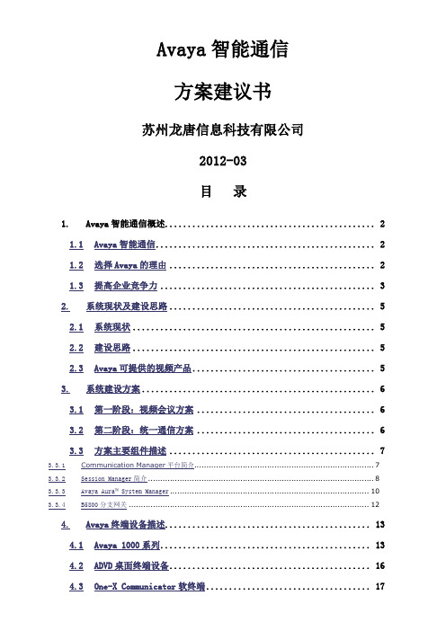 Avaya智能通信解决方案