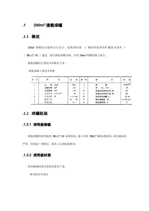 200m3液氨球罐