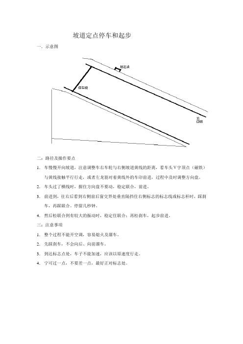 3坡道定点停车和起步