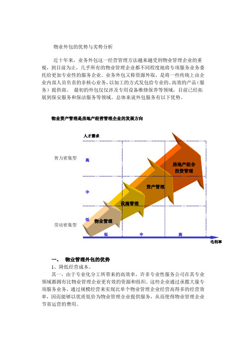 物业外包优劣势分析