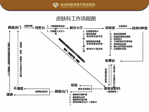 美容医院皮肤科工作流程图范例