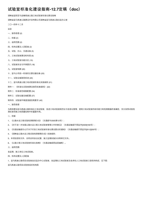 试验室标准化建设指南-12.7定稿（doc）