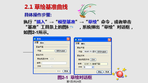 ProE实例教程基准曲线PPT课件