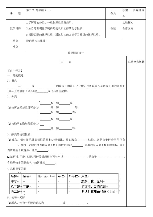 2醇和酚(鲁科版选修5)