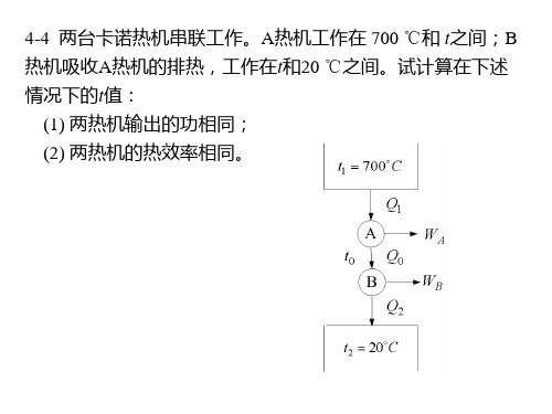 工程热力学第四章习题