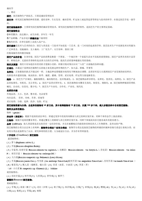 园艺植物栽培学精讲