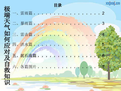 极端天气如何应对及自救知识