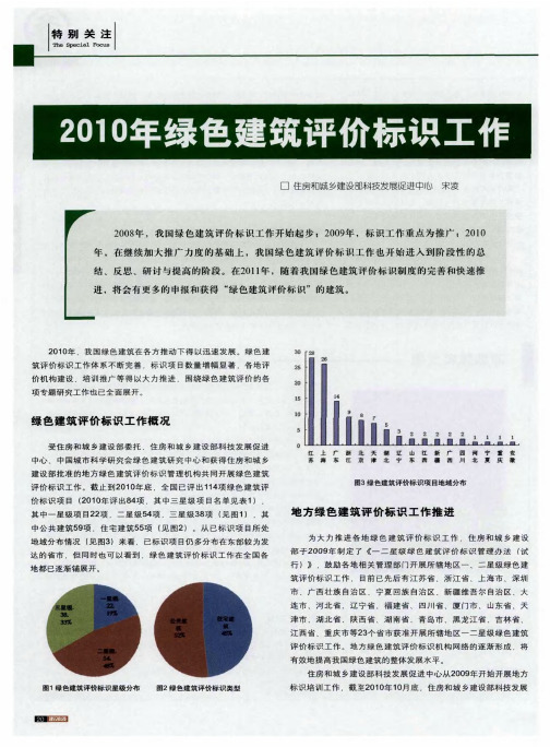 2010年绿色建筑评价标识工作