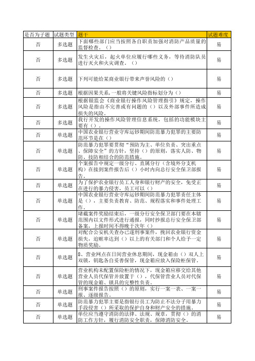 省分行综合题库0730(删除错题5题)318