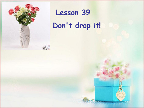 新概念英语lesson39Don'tdropit