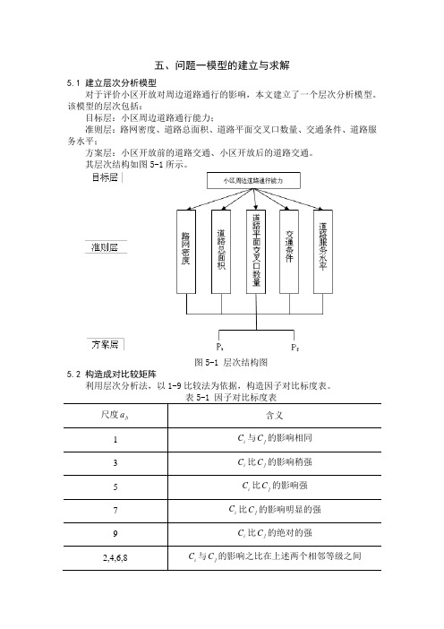 2016数学建模B题-小区开放对道路通行的影响