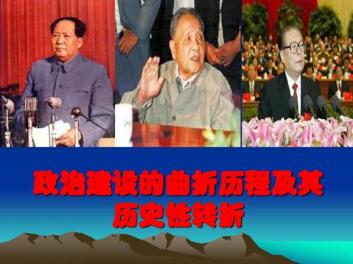 高三复习专题四政治建设的曲折(二)