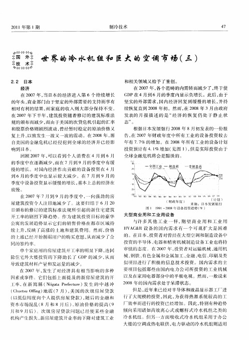 世界的冷水机组和巨大的空调市场(三)