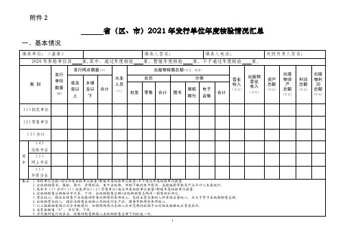 2021年出版物发行单位年度核验情况汇总