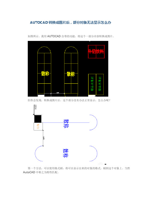 CAD转换成图片后,部分对象无法显示怎么办