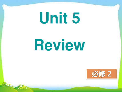 新人教版高中英语必修二 Unit 5 Review教学课件