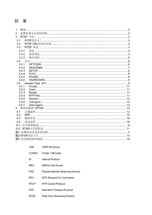 RTSP简介