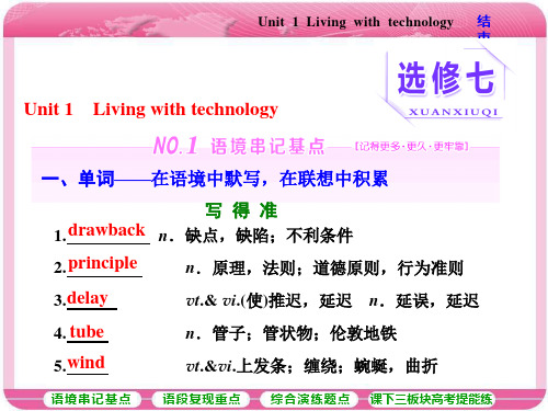 牛津高中英语高三总复习模块七Unit 1 Living with technology