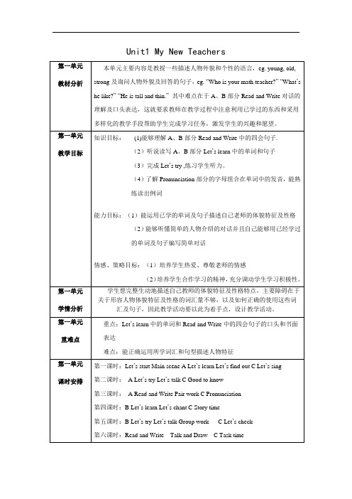 台五上Unit1A3My New Teachers