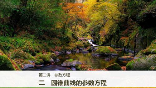 2018版数学人教A版选修4-4课件：第二讲 参数方程 二 