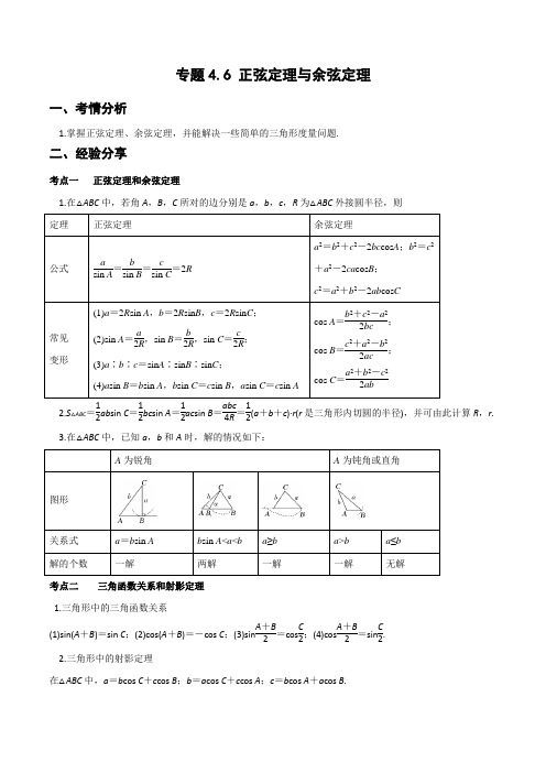 专题4.6 正弦定理与余弦定理(重难点突破)(解析版)