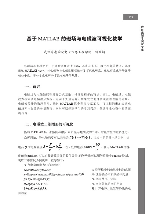 基于matlab的磁场与电磁波可视化教学