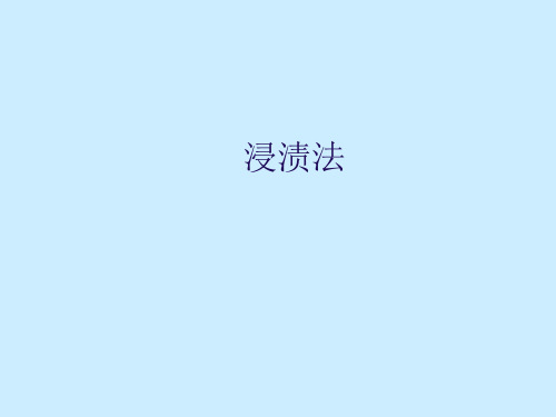 浸渍法制备方法