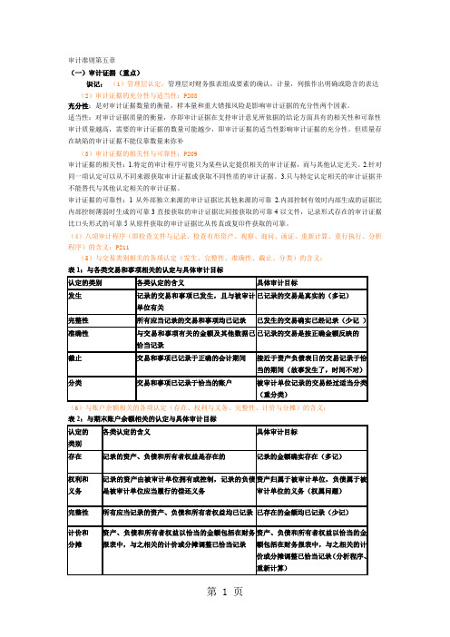 审计准则第五章精品文档10页