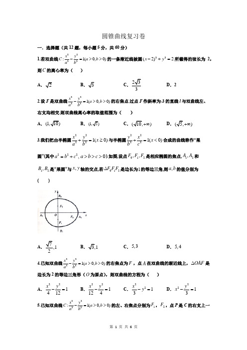 圆锥曲线试卷