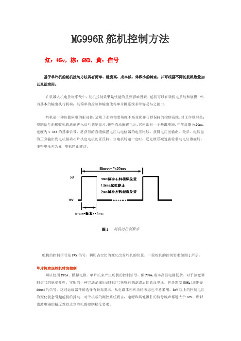 MGR舵机控制